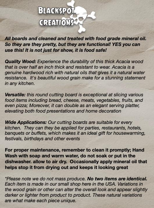 Charcuterie & Cutting Board - Cat & Moon "Starry Eyes" engraved on beautiful Acacia