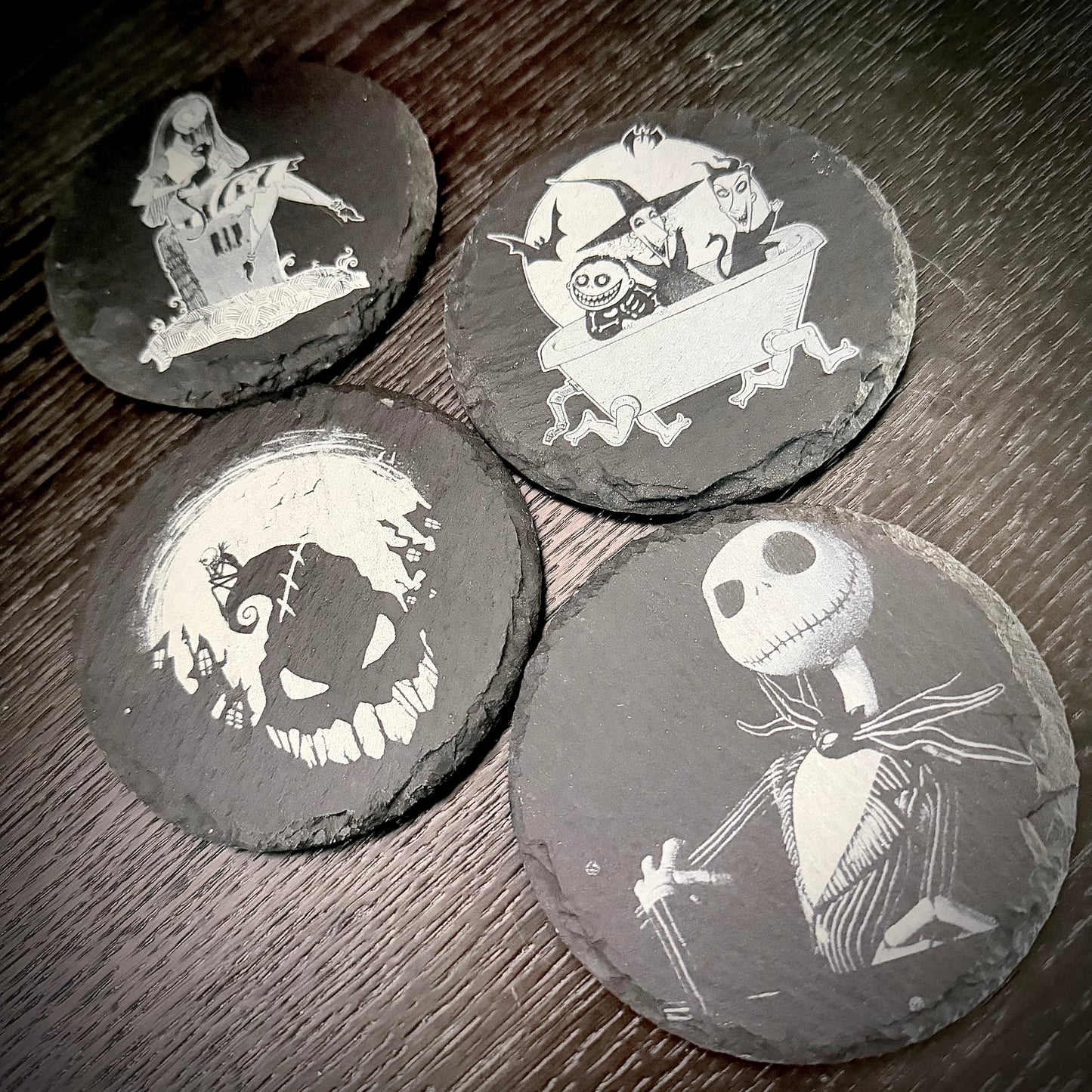 Coaster Set - Nightmare Before Christmas Slate (set of four)