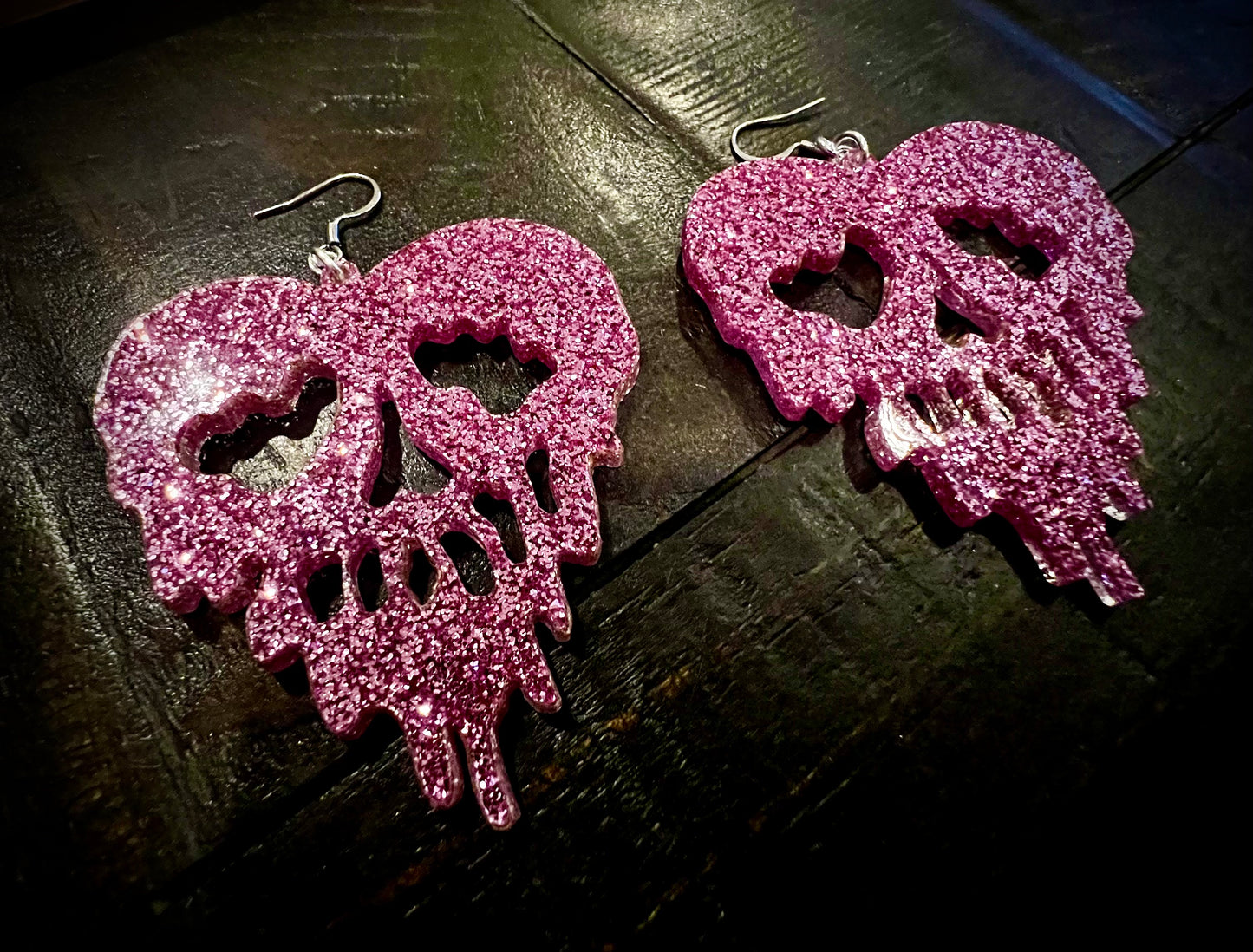 Earrings - Poison Heart Dangle