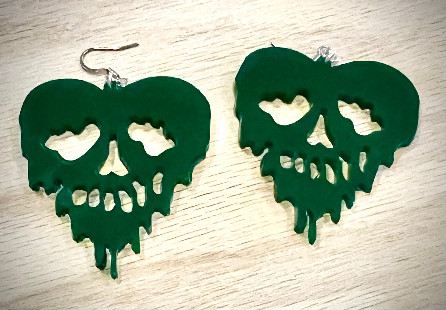 Earrings - Poison Heart Dangle