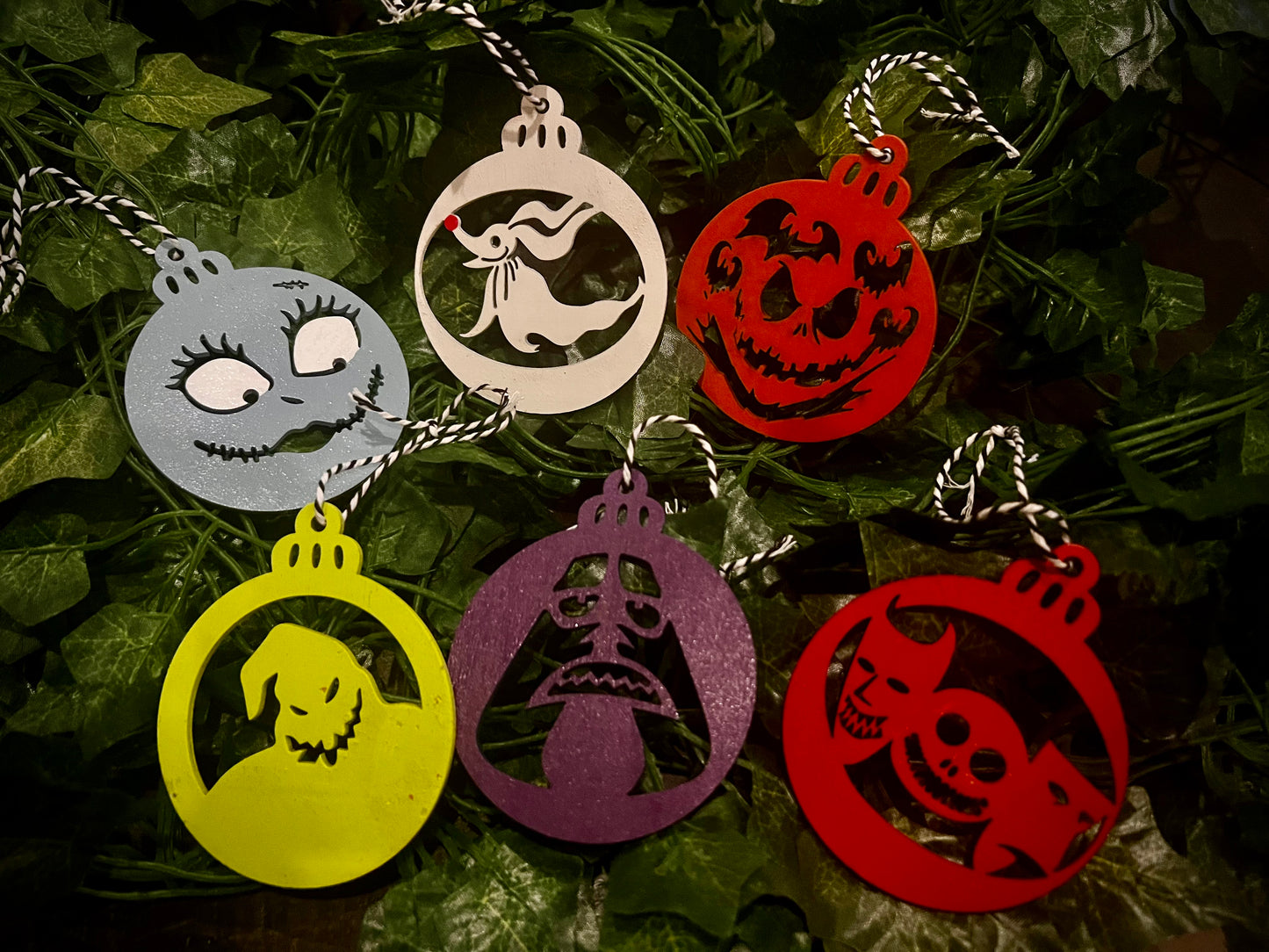 Ornament Set - Jack Skellington and Friends Nightmare Before Christmas