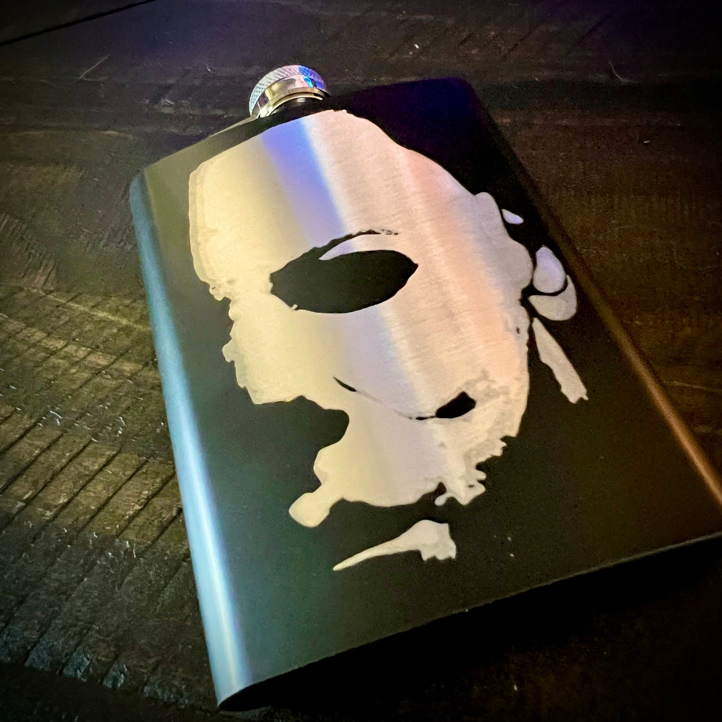 Flask - Michael Myers 8oz (includes funnel) Stainless Steel Halloween
