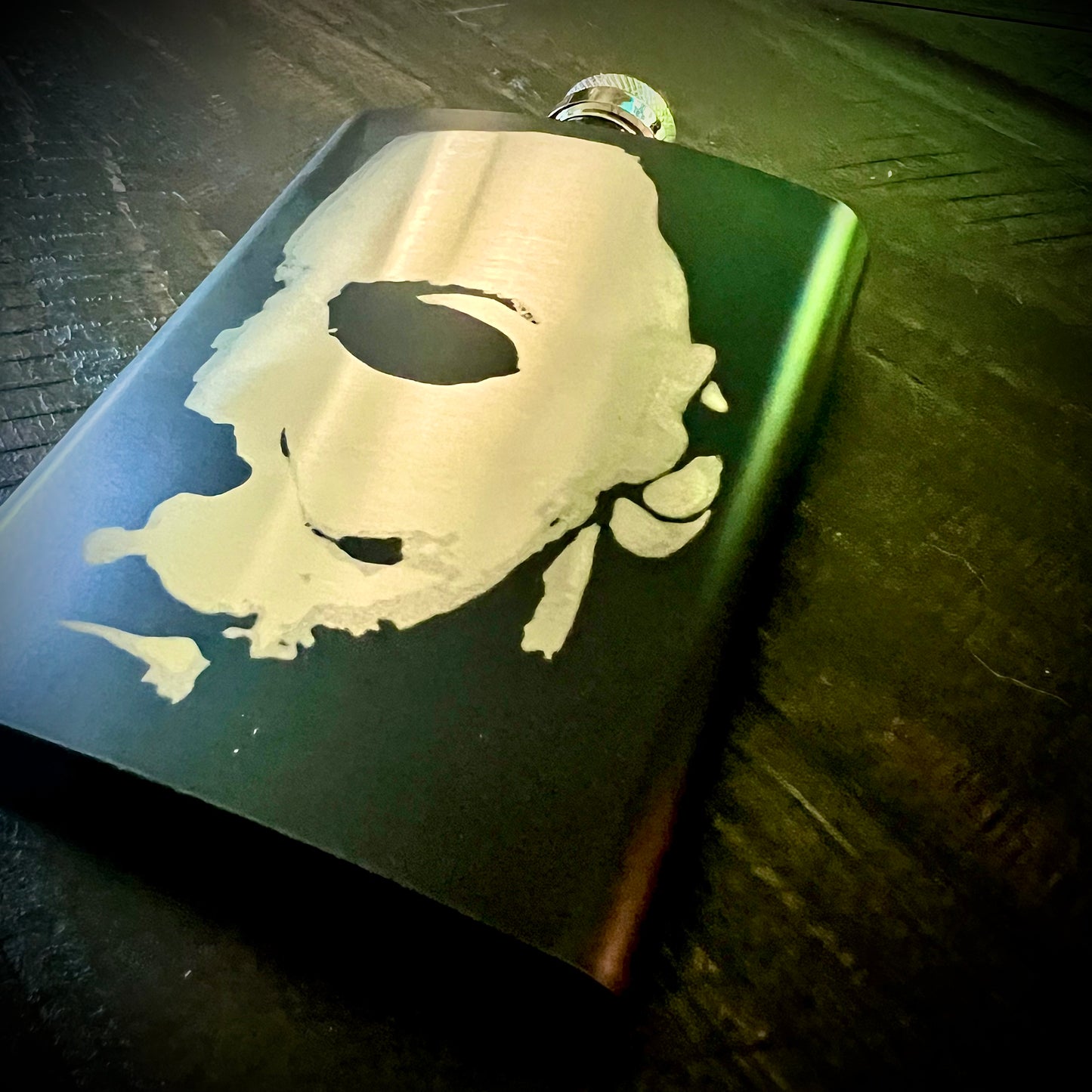 Flask - Michael Myers 8oz (includes funnel) Stainless Steel Halloween