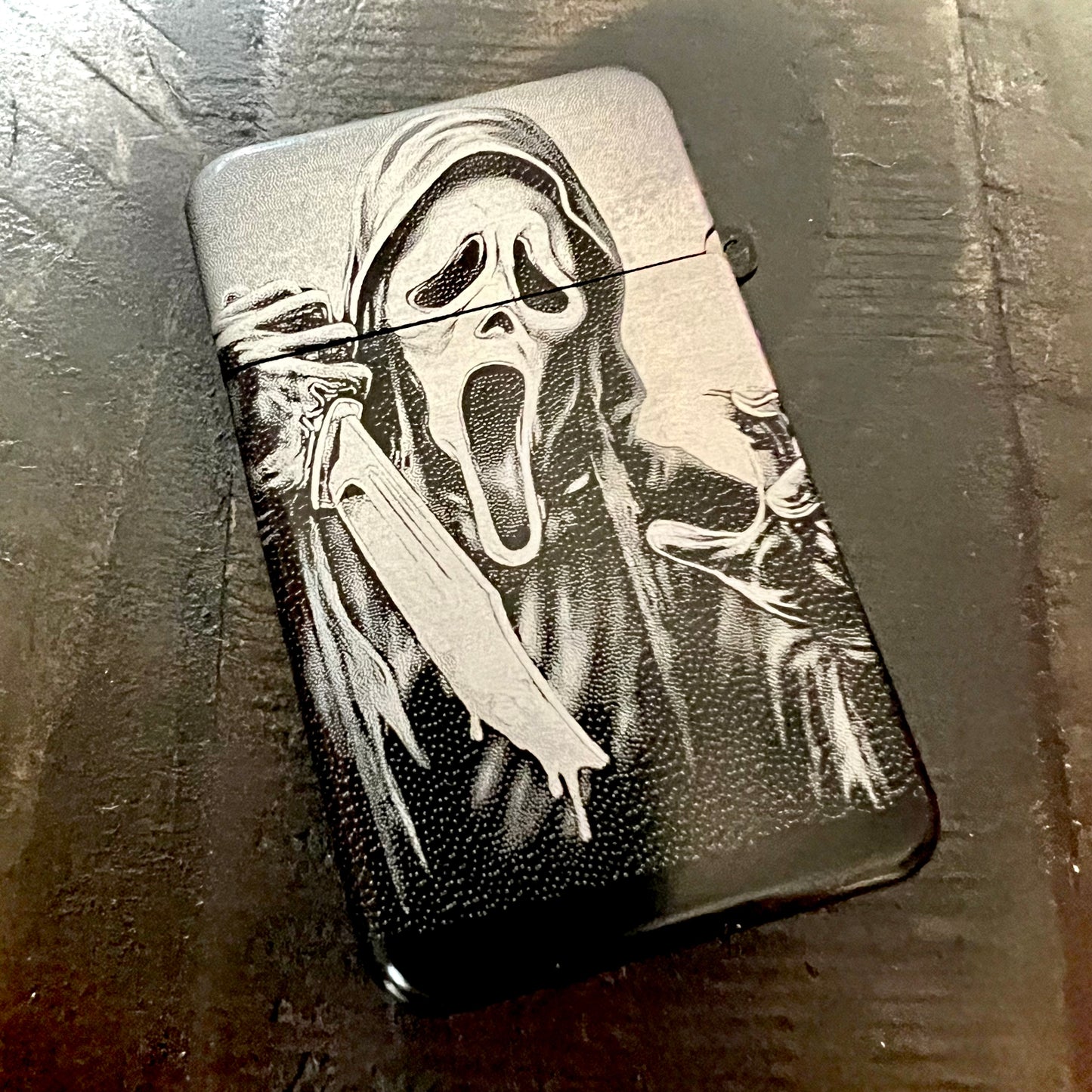 Lighter - Ghostface Butane Engraved Refillable Scream Movie
