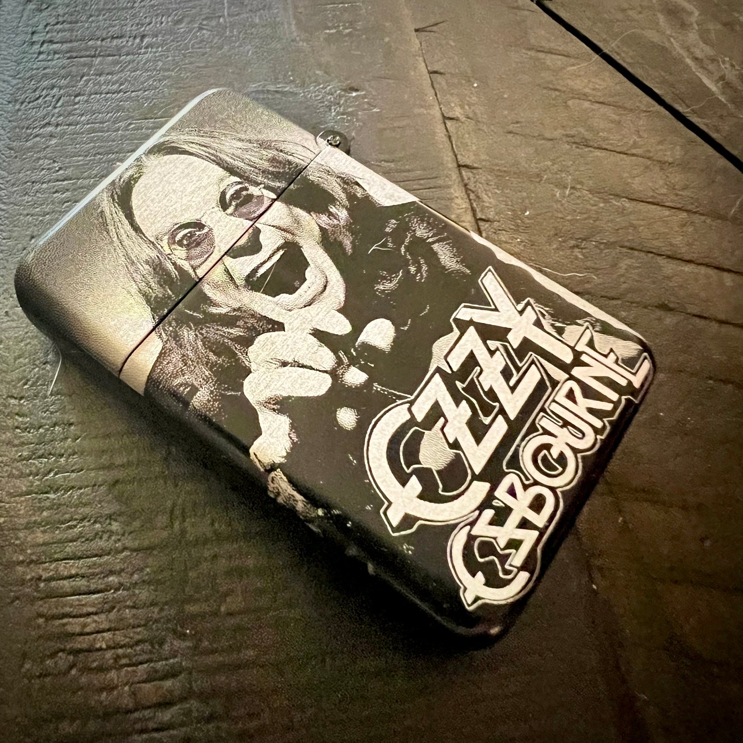 Lighter - Ozzy Osbourne Butane Engraved Refillable Black Sabbath
