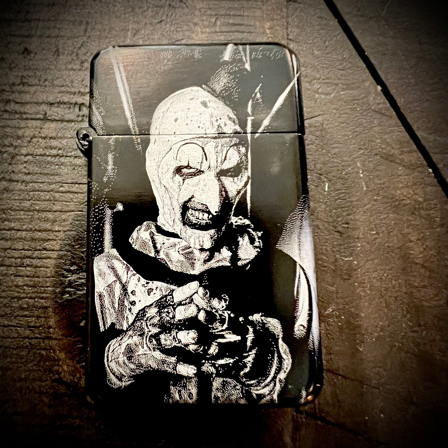 Lighter - Art the Clown Butane Engraved Refillable (version 2)