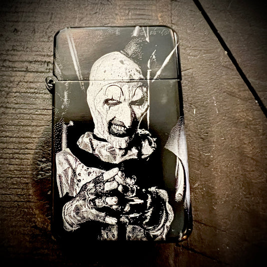 Lighter - Art the Clown Butane Engraved Refillable (version 2)