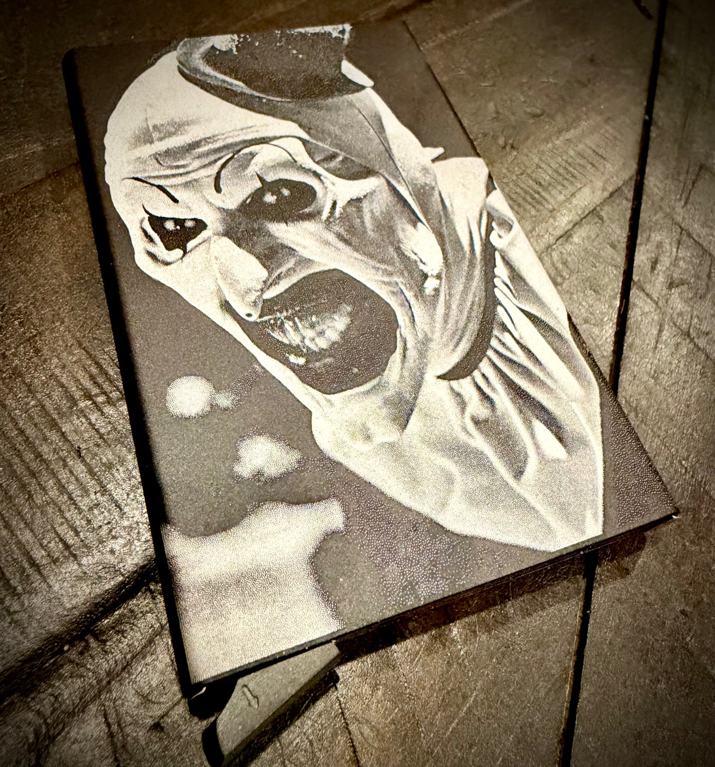 Wallet - Terrifier engraved metal card wallet Art the Clown