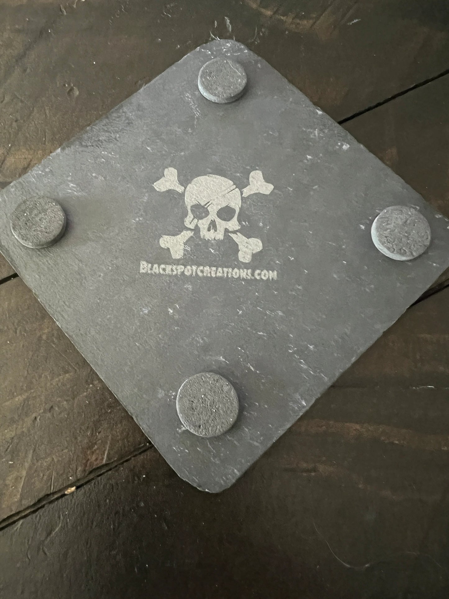 Coaster Set - Classic Monsters Series #2 Engraved on Slate (Set of four) Creature from the Black Lagoon Invisible Man Mummy Phantom of the Opera Universal