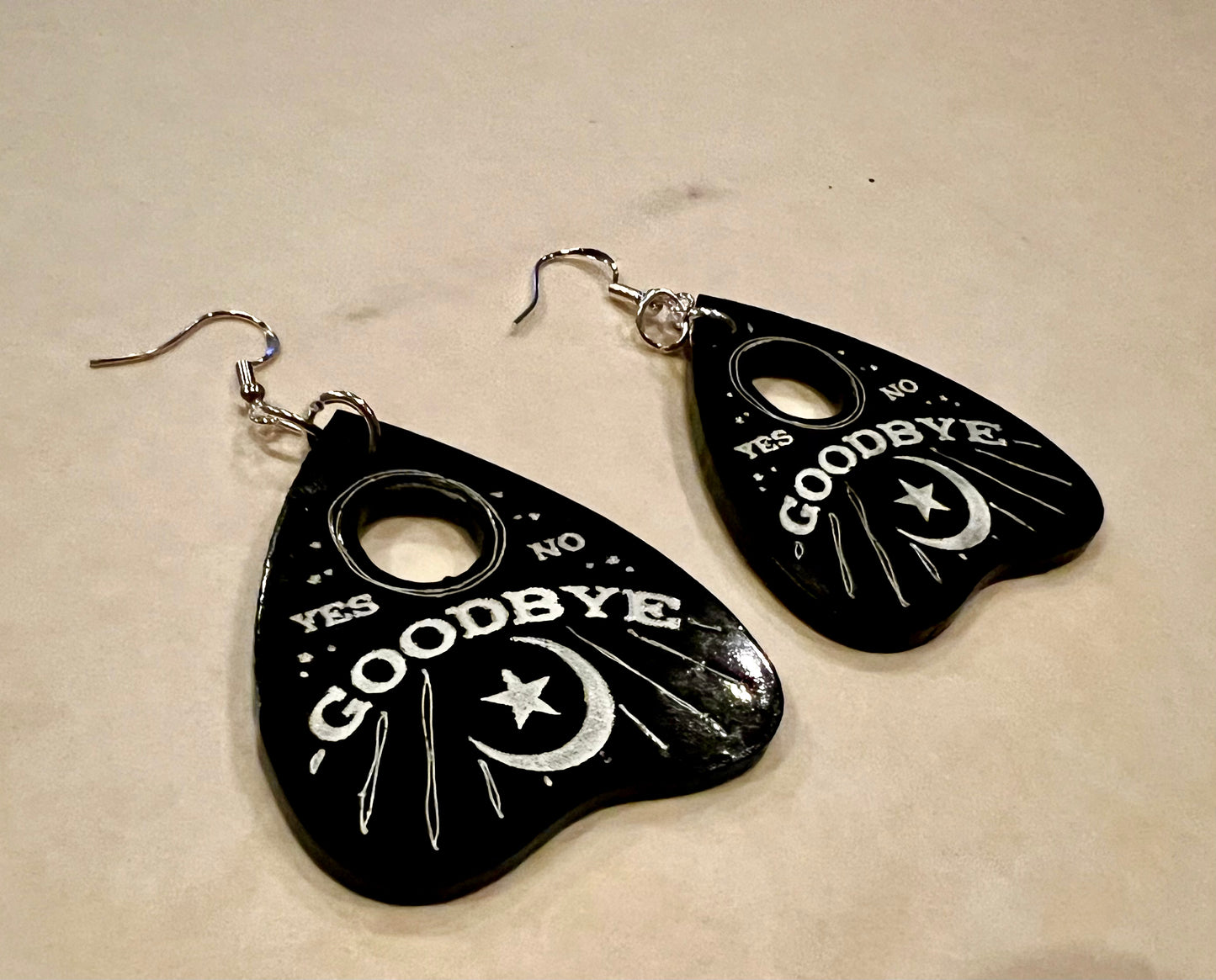 Earrings - Planchette Dangle Ouija