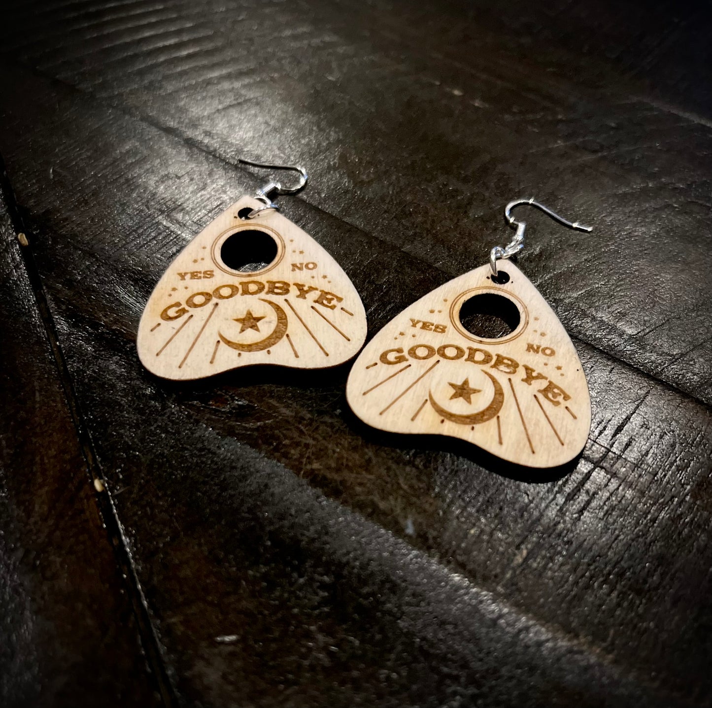 Earrings - Planchette Dangle Ouija