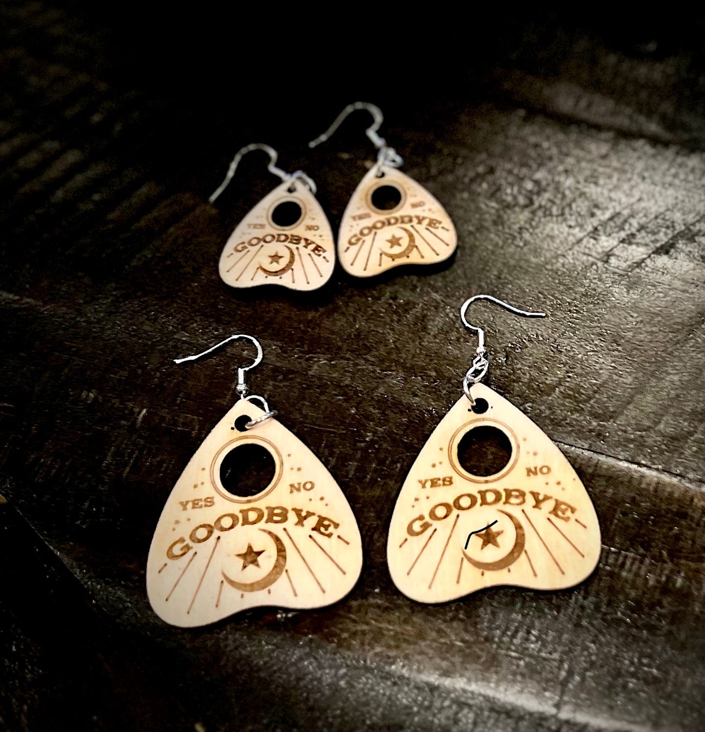 Earrings - Planchette Dangle Ouija