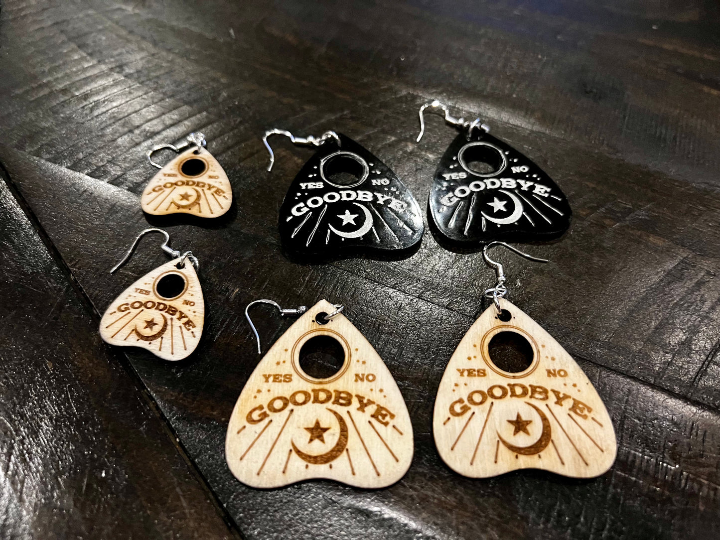 Earrings - Planchette Dangle Ouija