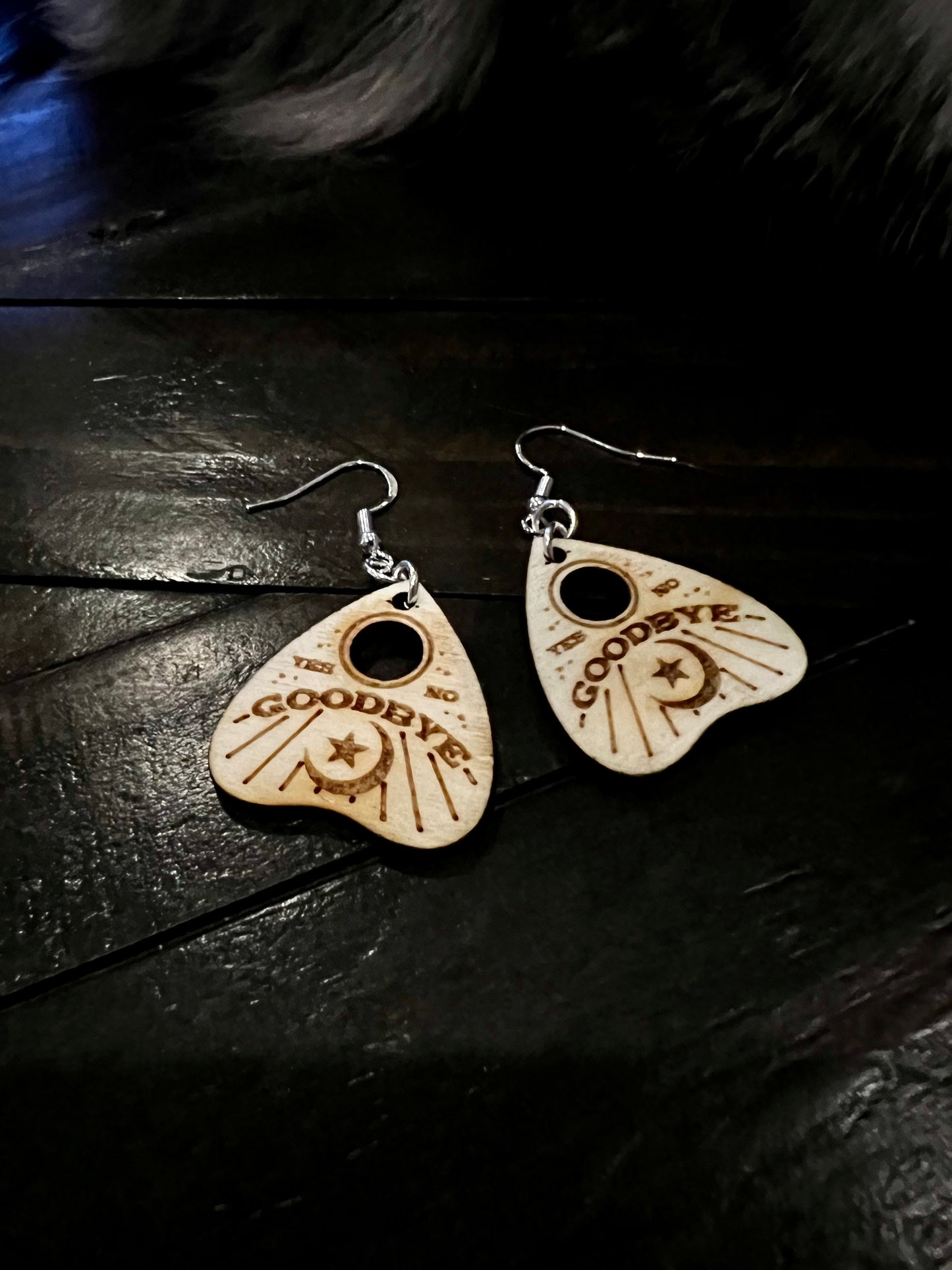 Earrings - Planchette Dangle Ouija