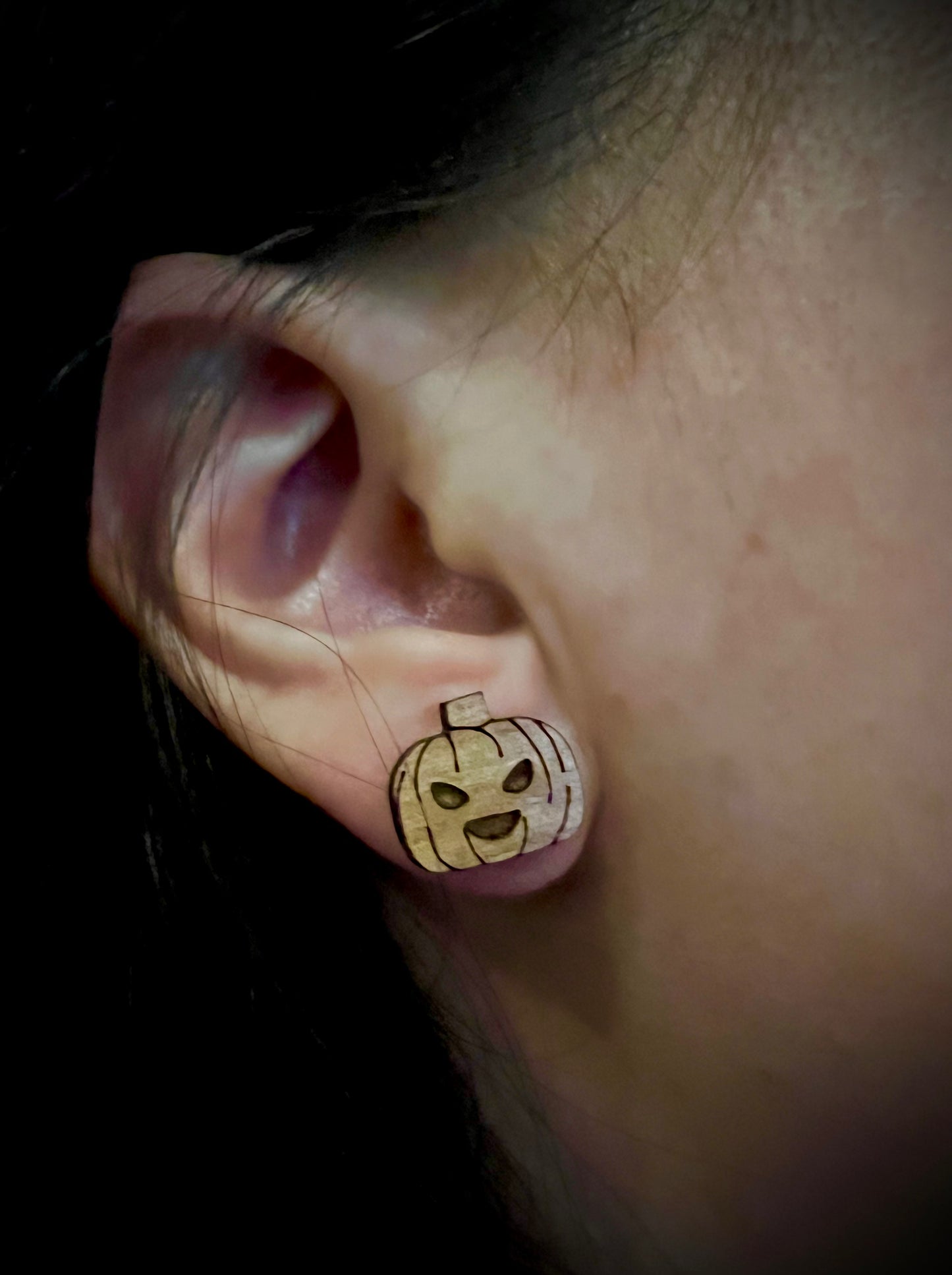 Earrings - Baby Jack O’Lantern Studs