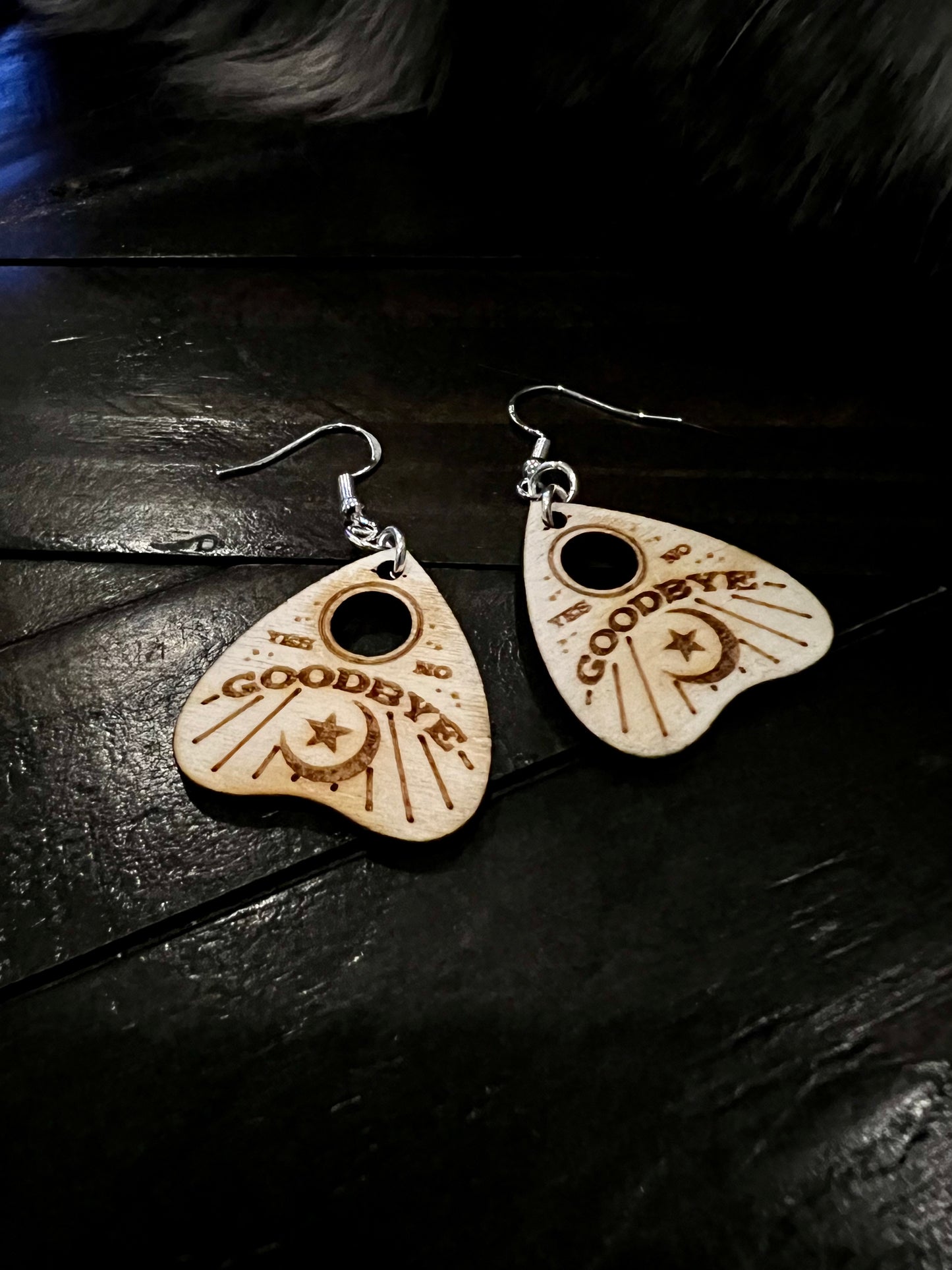 Earrings - Planchette Dangle Ouija
