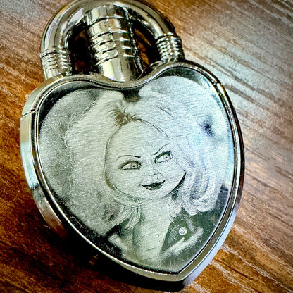 Lighter - Tiffany Valentine Heart Lighter Engraved Butane