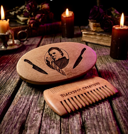 Beard Brush - Michael Myers Engraved (Kit) Halloween