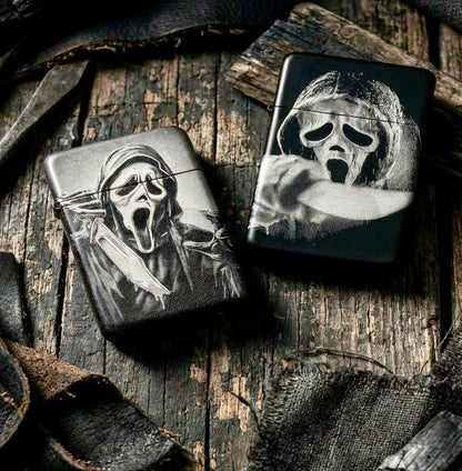 Lighter - Ghostface Butane Engraved Refillable Scream Movie