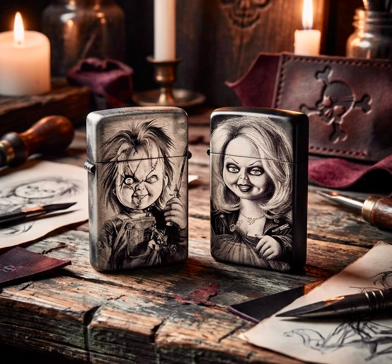 Lighter - Chucky & Tiffany Lighter Engraved Butane Child's Play