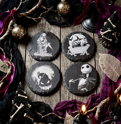 Coaster Set - Nightmare Before Christmas Slate (set of four)