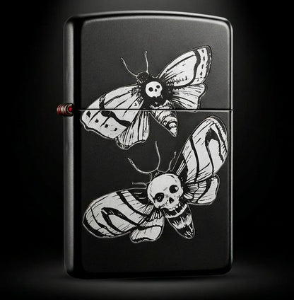 Lighter - Death Moths Butane Engraved Refillable