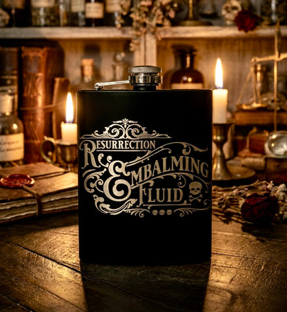 Flask - Resurrection Embalming Fluid 8ozStainless Steel