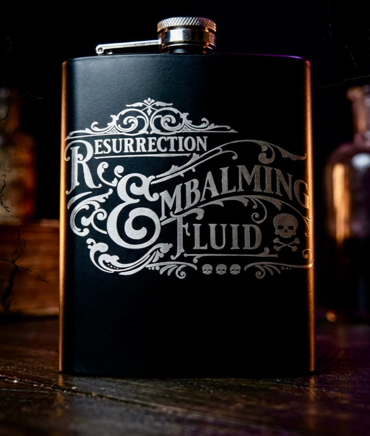 Flask - Resurrection Embalming Fluid 8ozStainless Steel