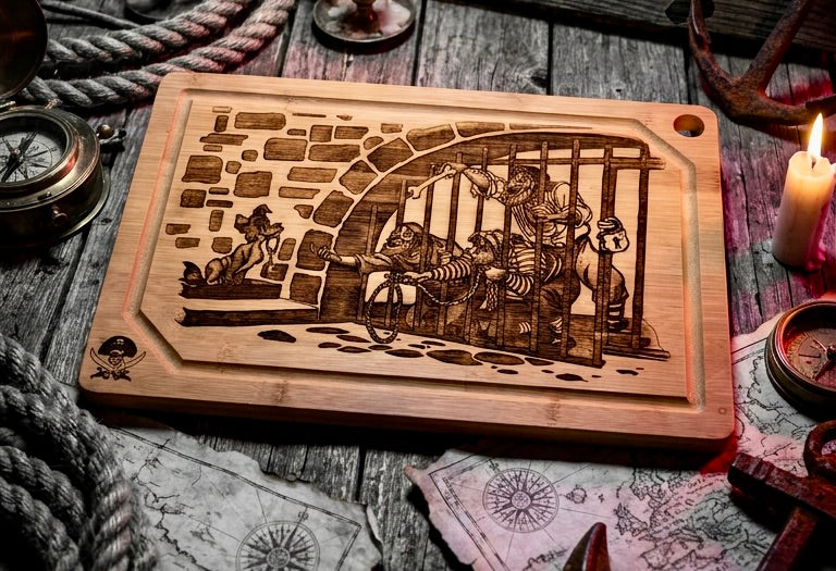 Cutting / Charcuterie Board - Pirates of the Caribbean Jail Scene
