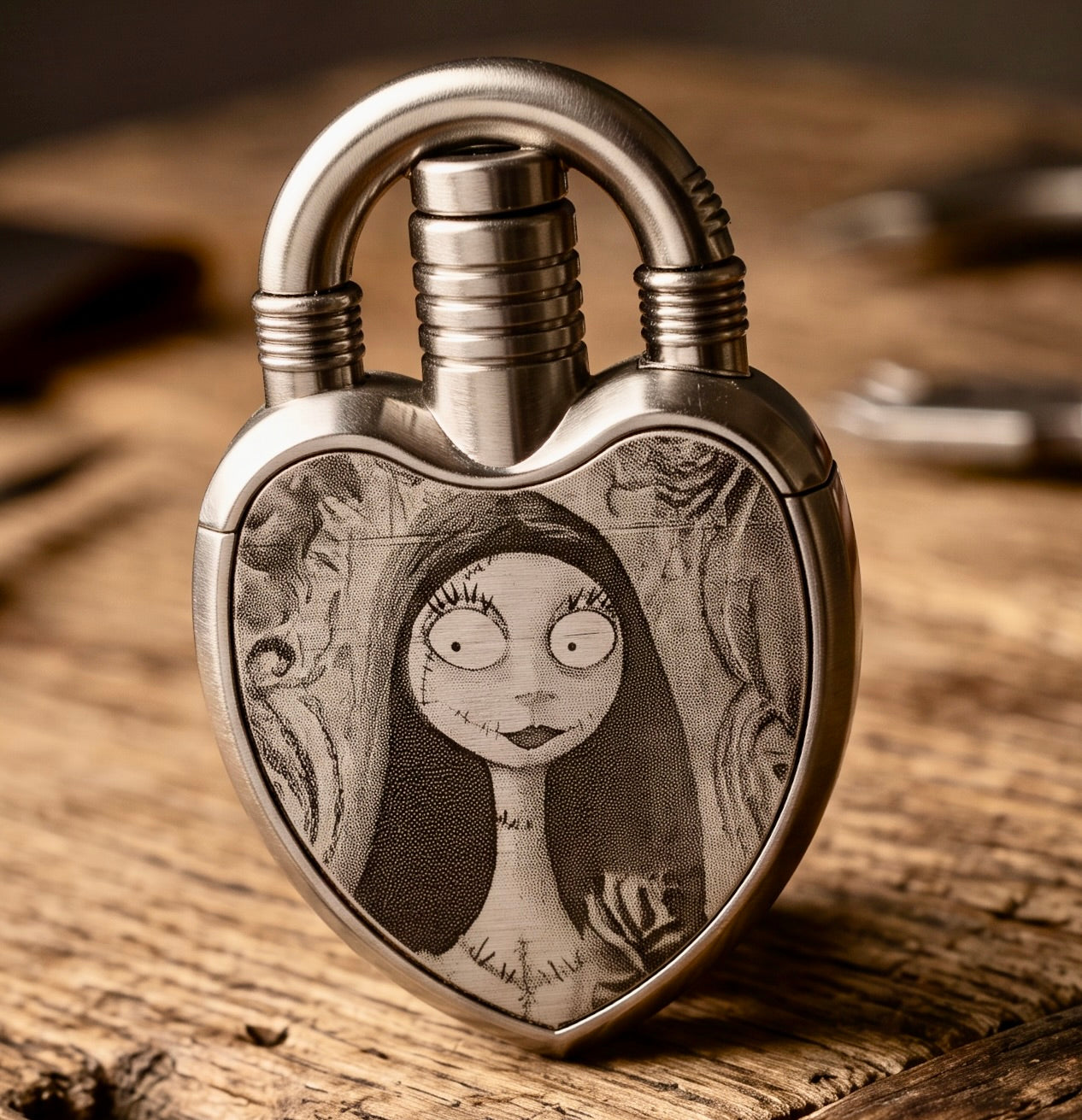 Lighter - Sally Heart Lighter Engraved Butane Nightmare Before Christmas