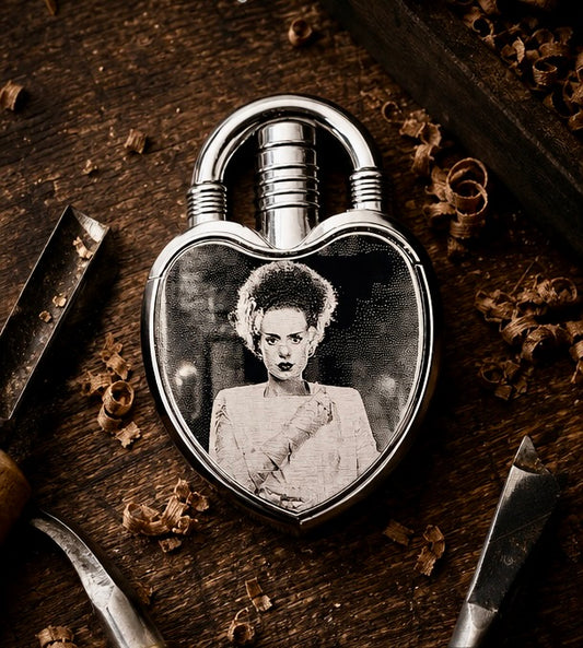 Lighter - Bride of Frankenstein Heart-Shaped Lighter Engraved Butane
