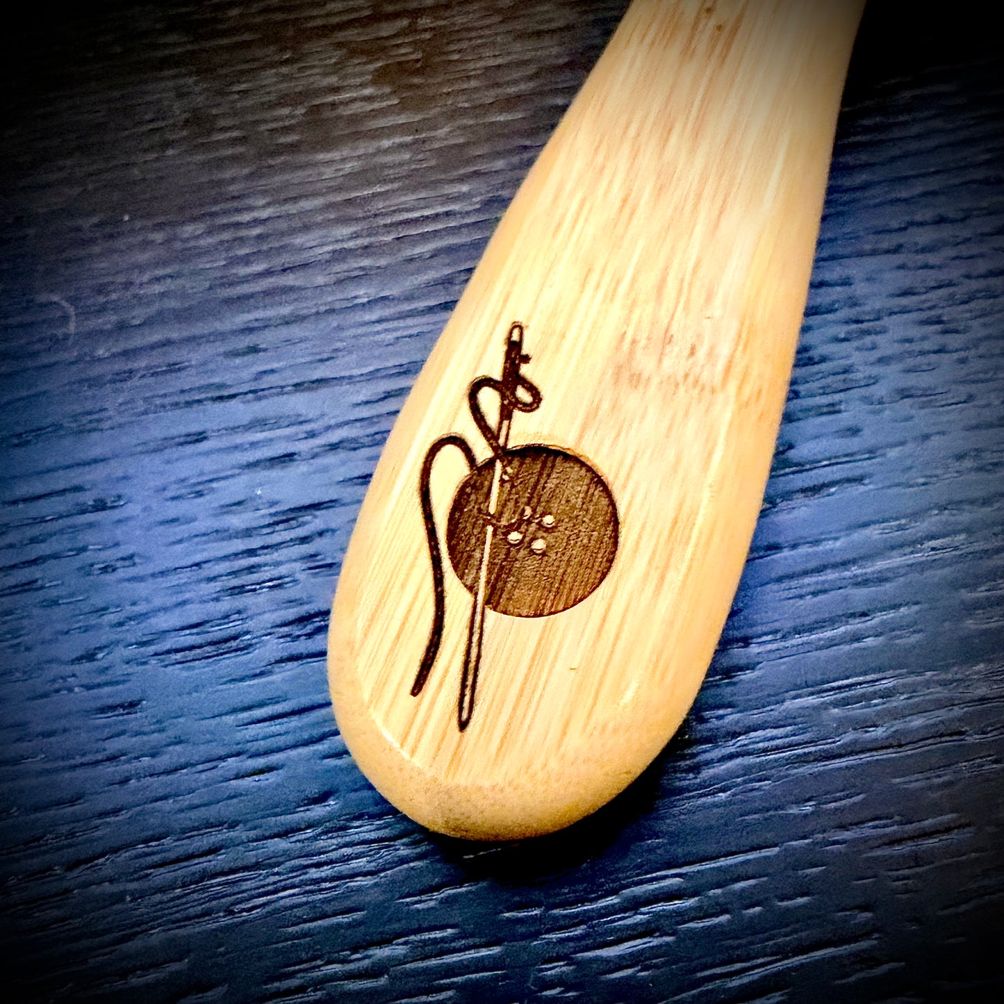 Hairbrush  - Other Mother Engraved on Bamboo Handle Coraline