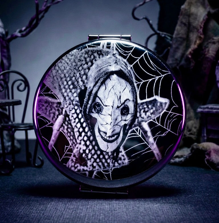 Compact Mirror - Coraline and Other Mother Dual Sided Metal Engraved