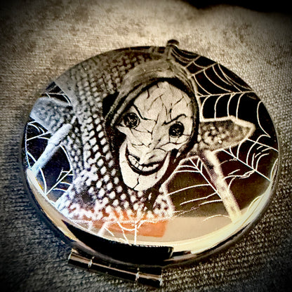 Compact Mirror - Coraline and Other Mother Dual Sided Metal Engraved