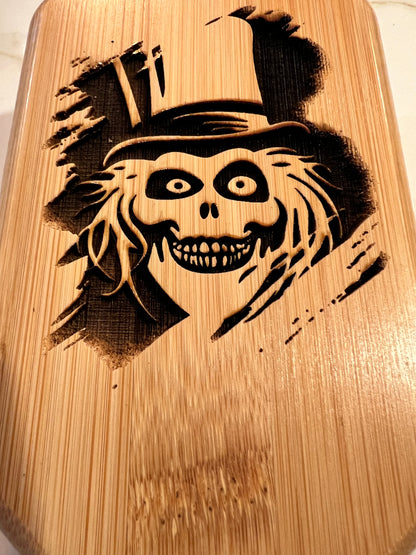 Hairbrush - Hatbox Ghost Engraved on Bamboo