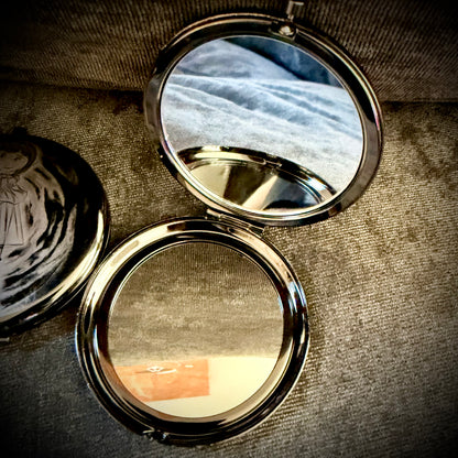 Compact Mirror - Coraline and Other Mother Dual Sided Metal Engraved