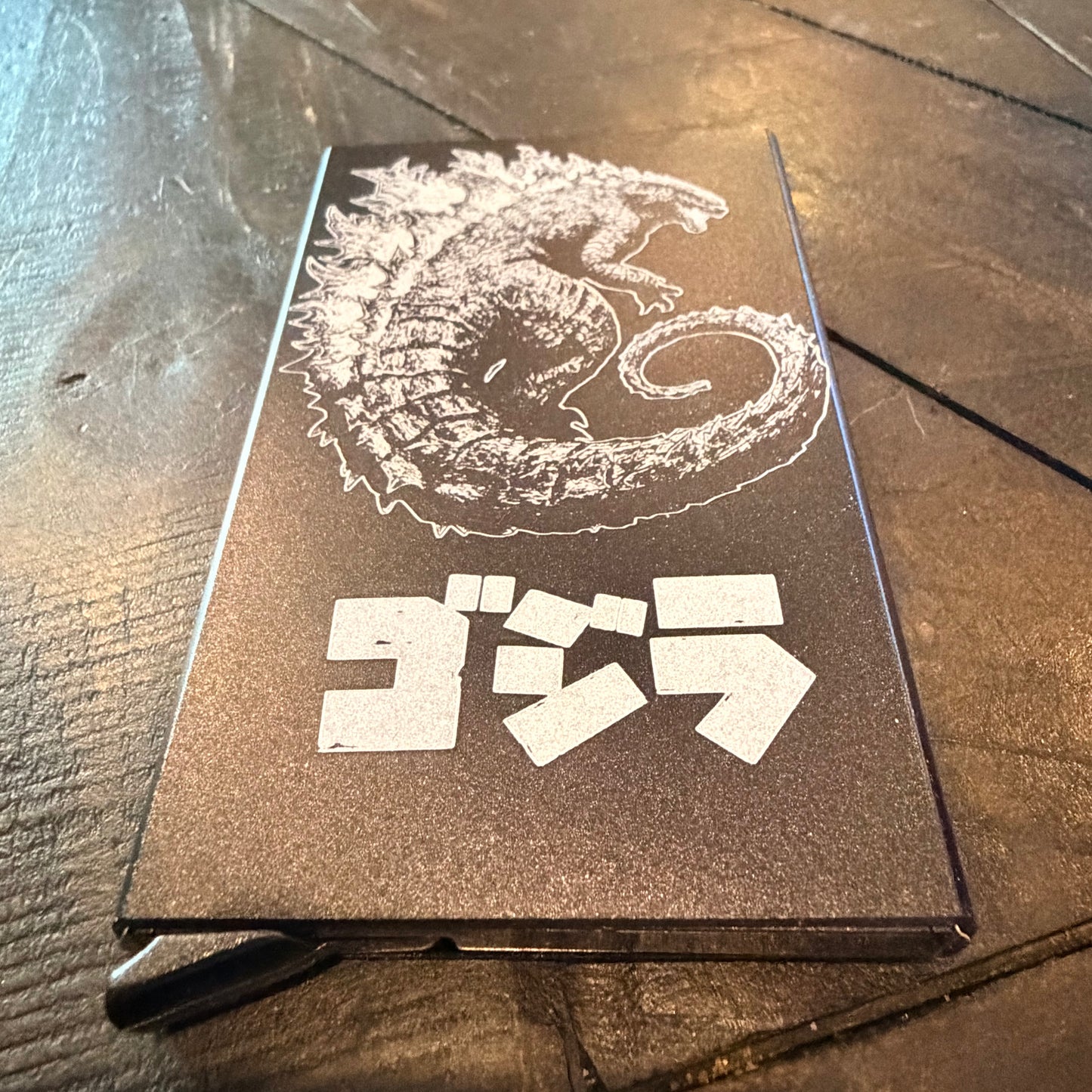 Wallet - GODZILLA engraved metal card wallet