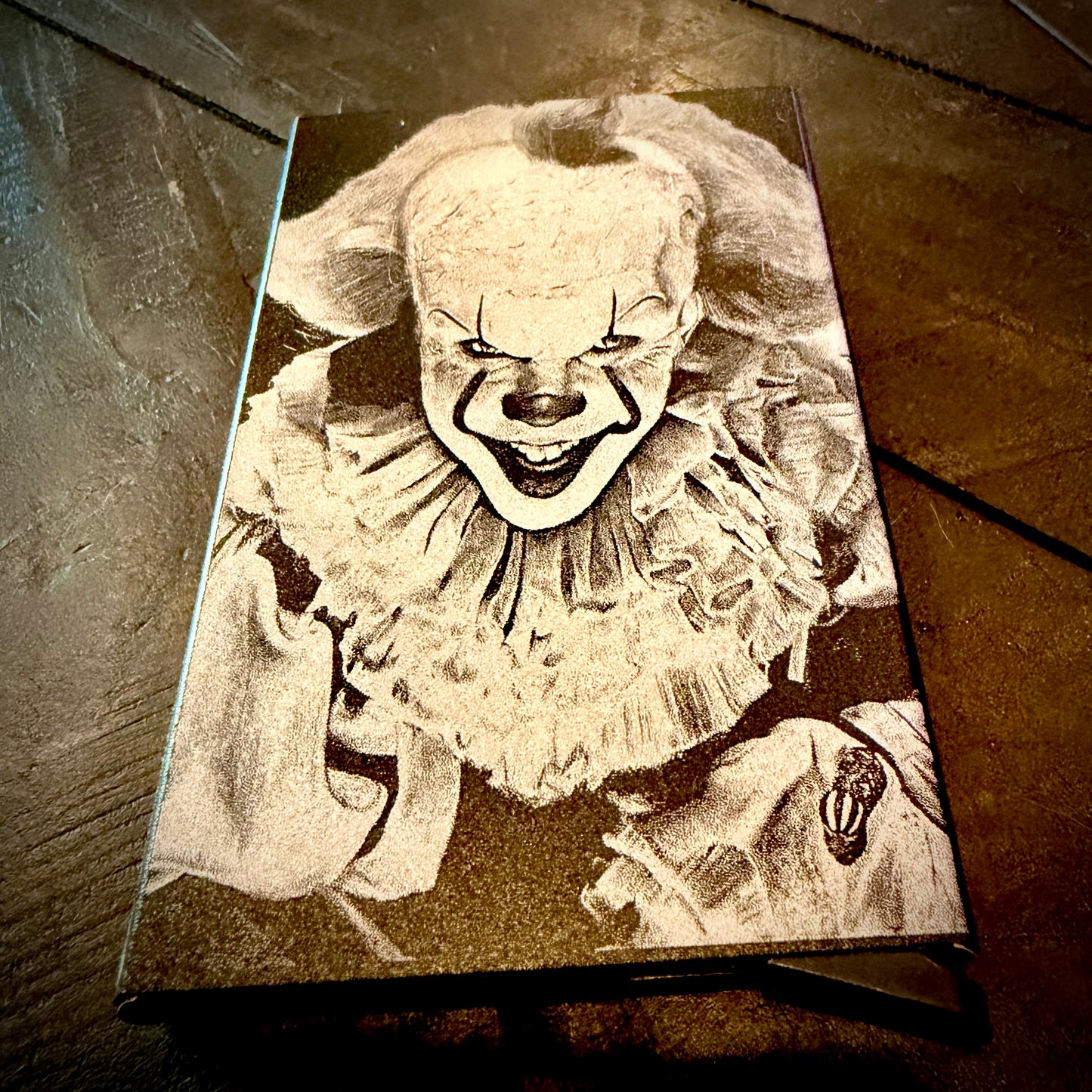 Wallet - Pennywise engraved metal card wallet IT