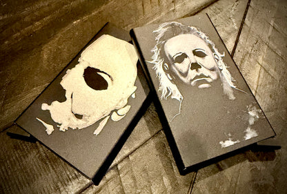 Wallet - Michael Myers engraved metal card wallet Halloween