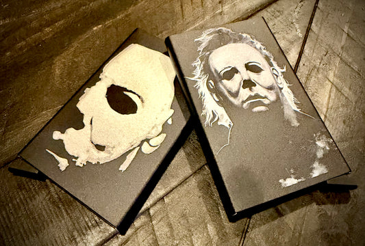 Wallet - Michael Myers engraved metal card wallet Halloween