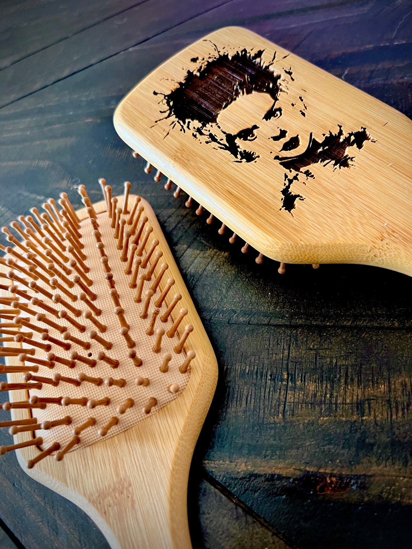 Hairbrush - Bride of Frankenstein Splatter Art