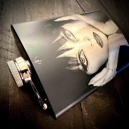 Flask - Elvira Eyes 8oz (includes funnel) Stainless Steel Mistress of the Dark