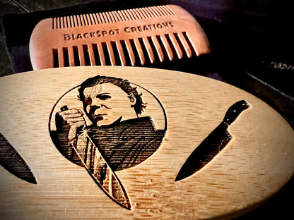 Beard Brush - Michael Myers Engraved (Kit) Halloween