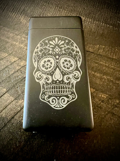 Arc Lighter - Sugar Skull engraved includes charger
