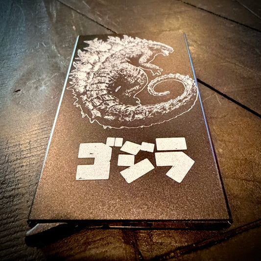 Wallet - GODZILLA engraved metal card wallet