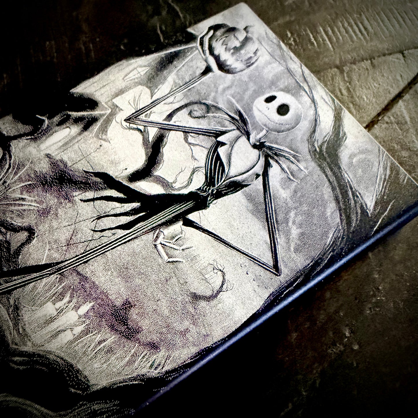 Wallet - Jack Skellington engraved metal card wallet