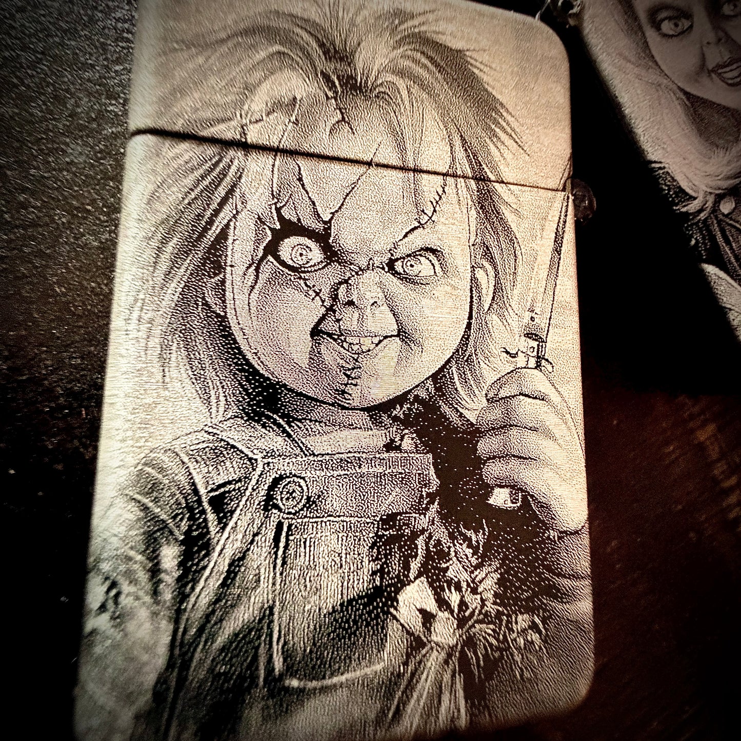 Lighter - Chucky & Tiffany Lighter Engraved Butane Child's Play