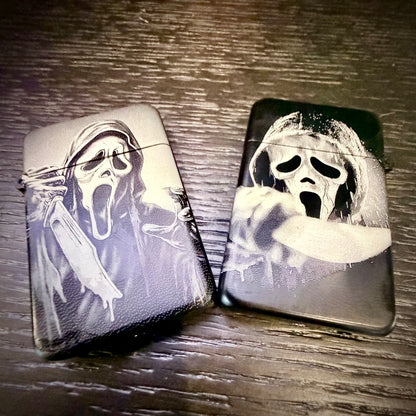 Lighter - Ghostface Butane Engraved Refillable Scream Movie