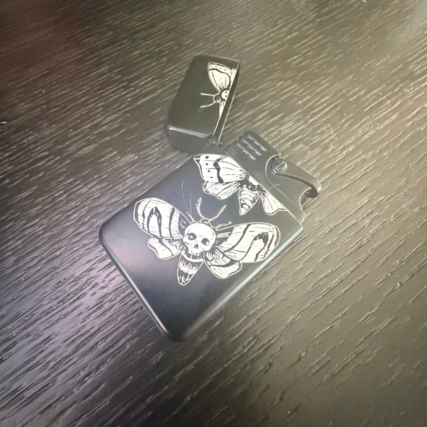 Lighter - Death Moths Butane Engraved Refillable