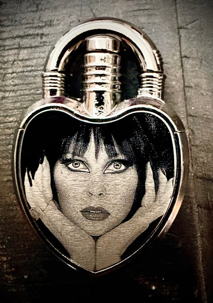 Lighter - Elvira Heart-Shaped Lighter Engraved Butane